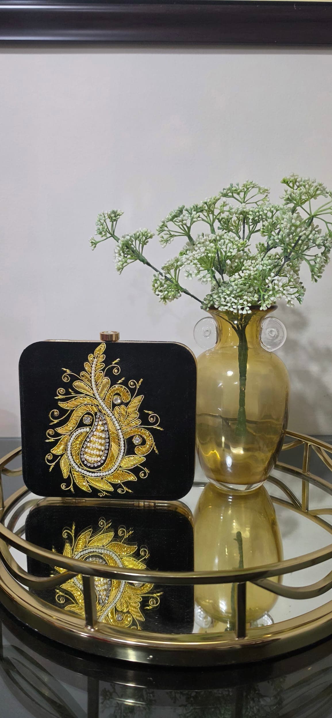 Cachemire Paisley Clutch