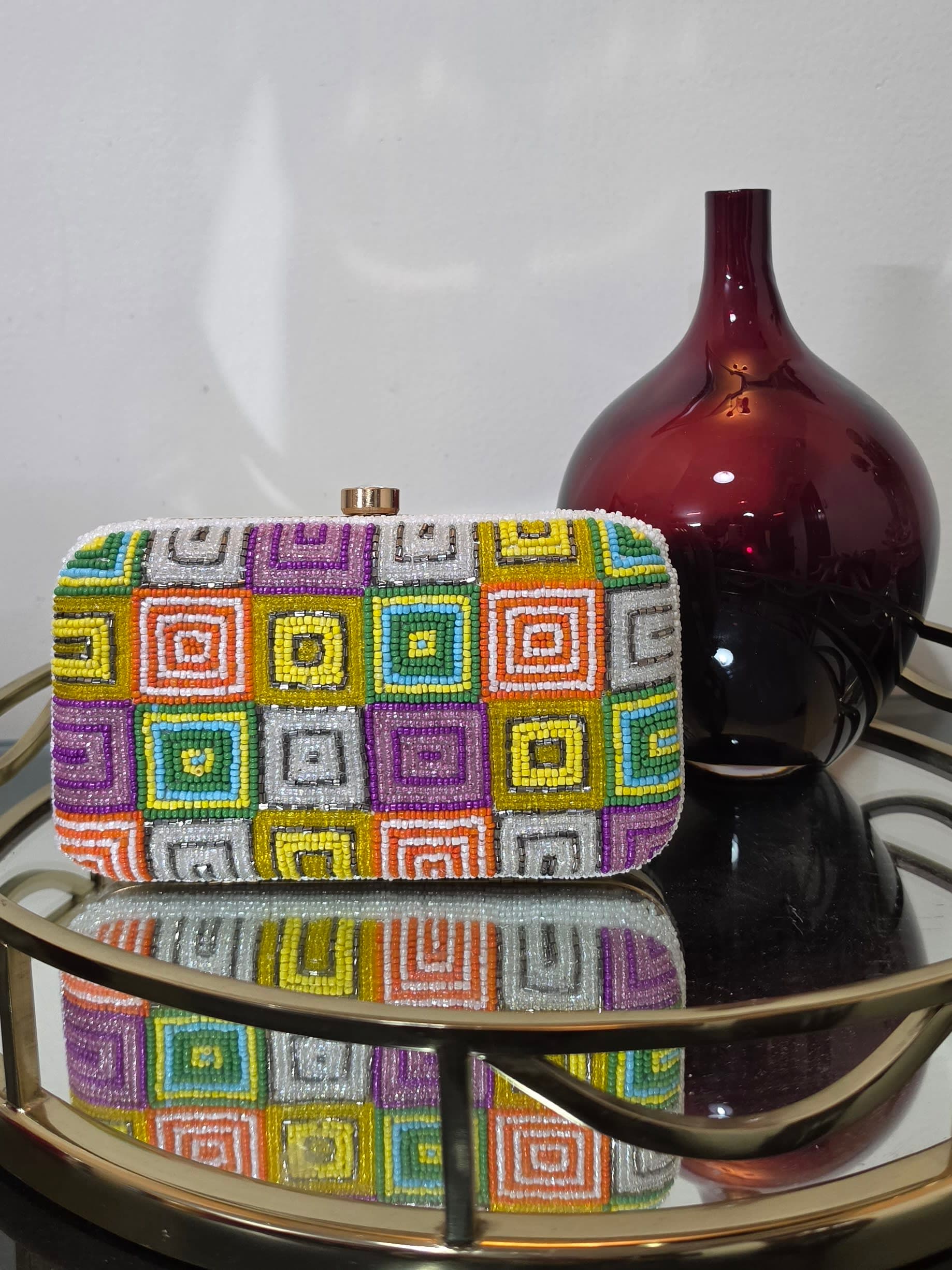 Carnevale Mosaic Box Clutch