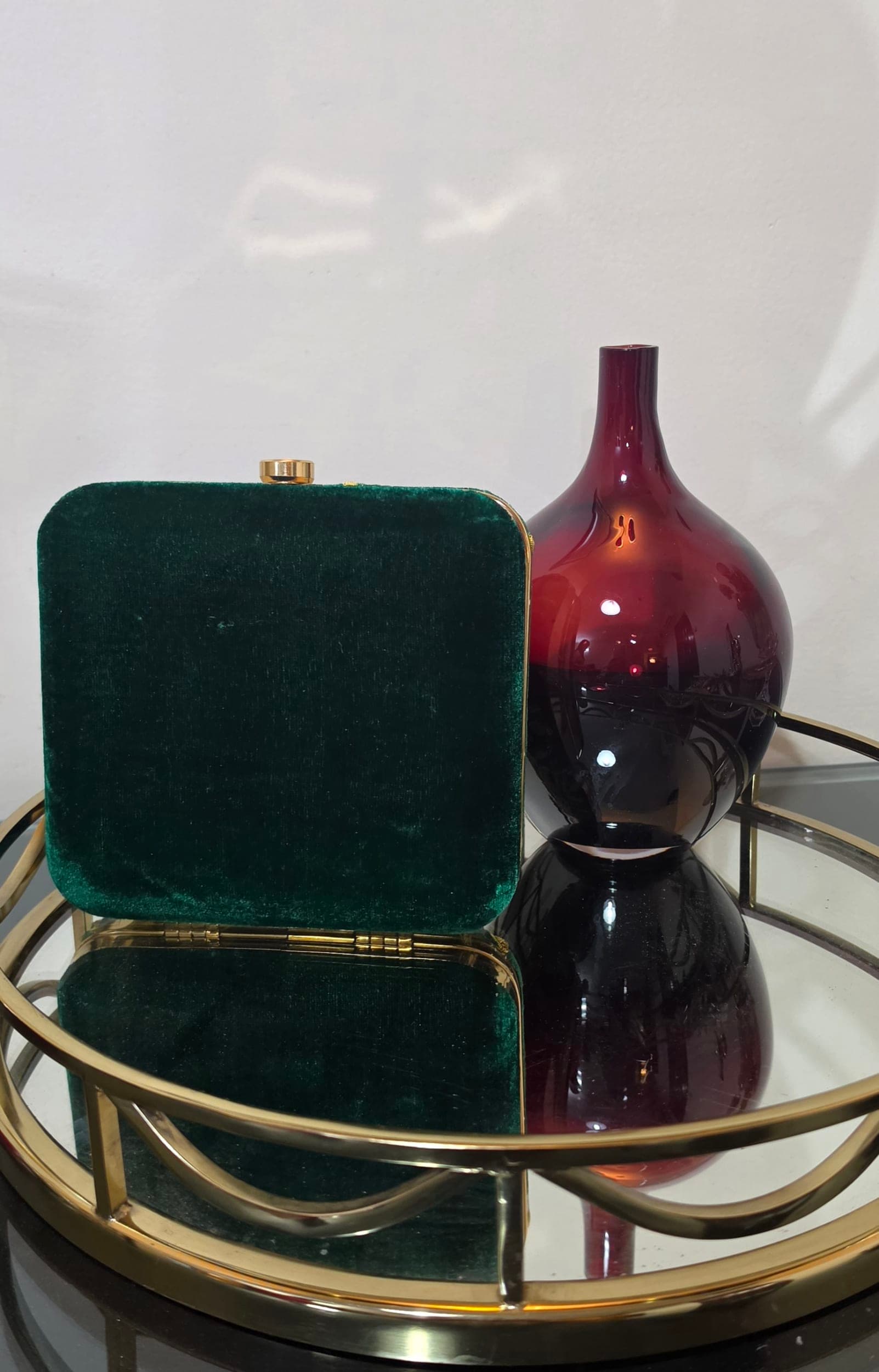 Rosalia Emerald Clutch